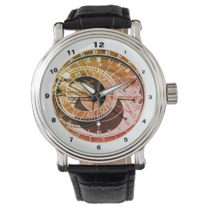 Berömd Orloj & Astronomical Clock Prag/Czechia Armbandsur