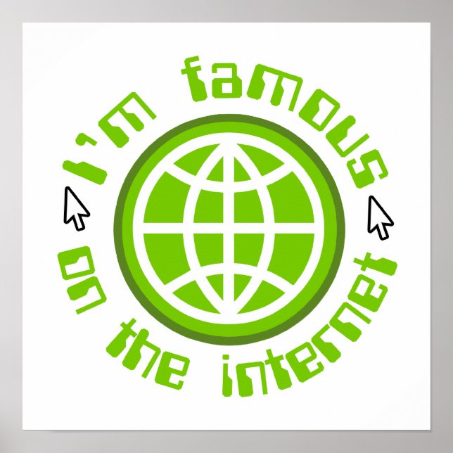 Berömd på Internet Poster (Framsidan)
