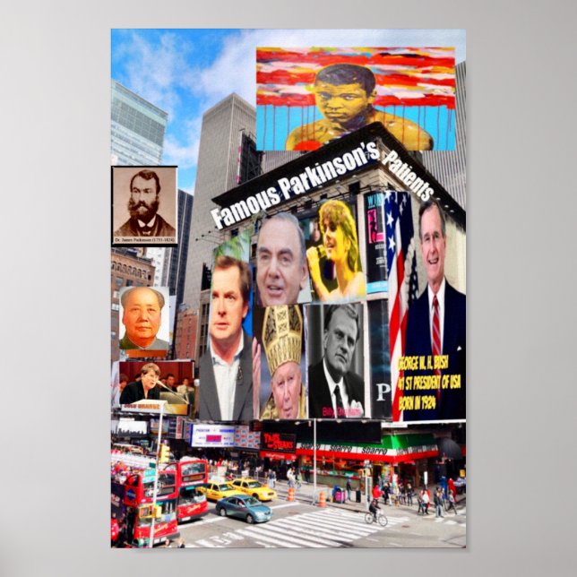 Berömd Parkinsons patienter poster (Framsidan)