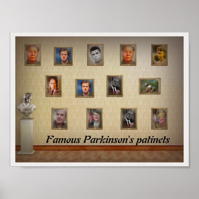 Berömd Parkinsons patienter Poster (Framsidan)
