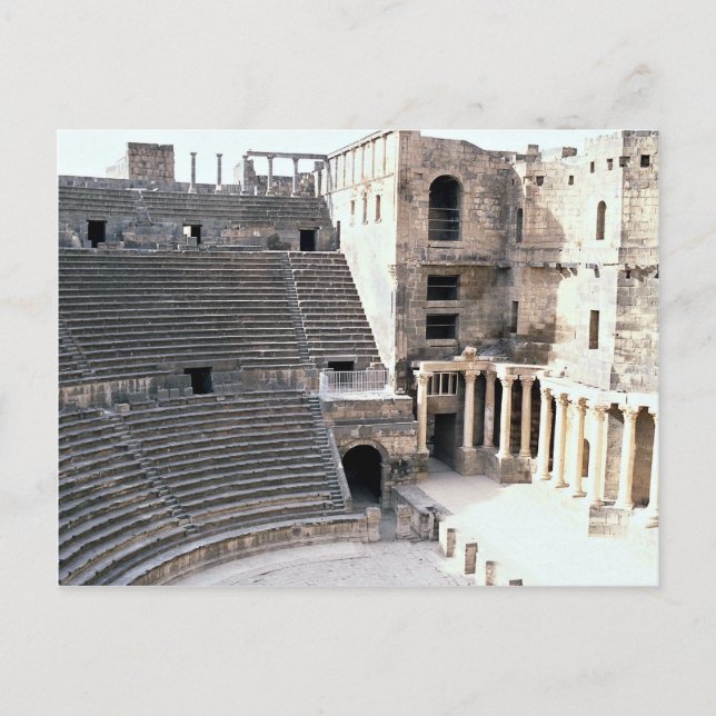 Berömd Roman Theater, Bosra, Syrien Vykort (Framsida)