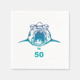 Berömd Shark är 50 cocktail napkin Pappersservett