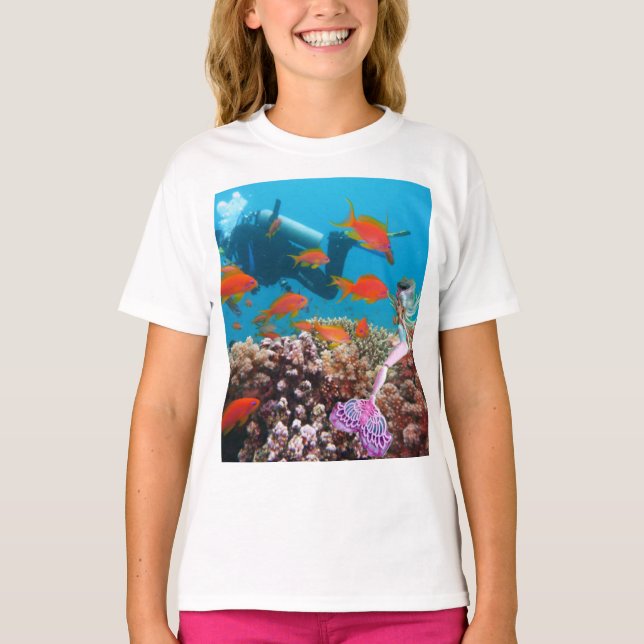 Berömd Sjöjungfru T Shirt (Framsida)