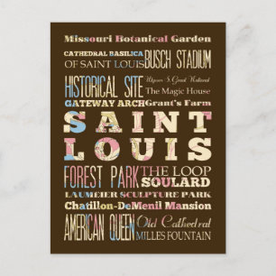 Berömd Ställe av Saint Louis, Missouri. Vykort