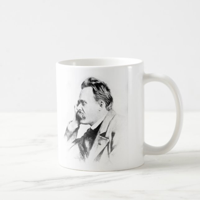 berömd tänkare: Friedrich Nietzsche Kaffemugg (Höger)