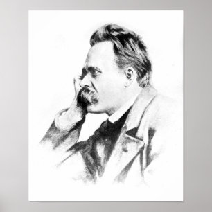 berömd tänkare: Friedrich Nietzsche Poster