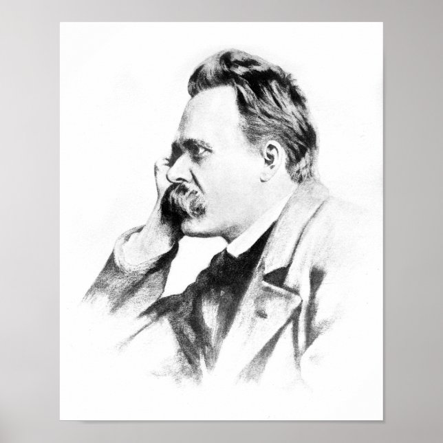 berömd tänkare: Friedrich Nietzsche Poster (Framsidan)