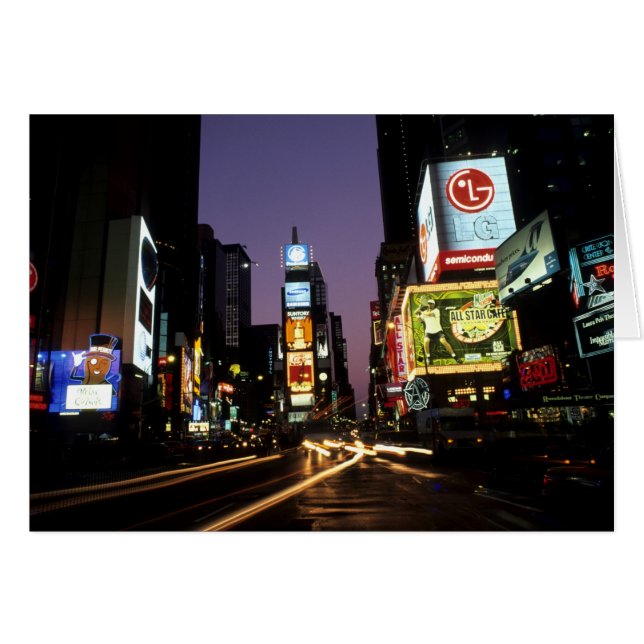 Berömd Times skönhet färg och energi Hälsningskort (Framsidan Horizontal)