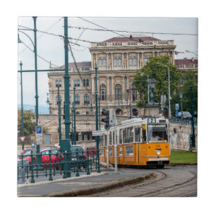 Berömd Tramway 2 i Budapest, Ungern Kakelplatta