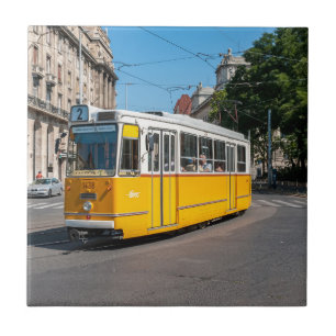 Berömd Tramway 2 i Budapest, Ungern Kakelplatta
