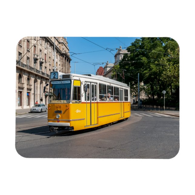 Berömd Tramway 2 i Budapest, Ungern Magnet (Horisontell)