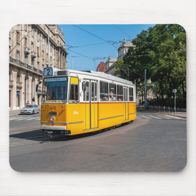 Berömd Tramway 2 i Budapest, Ungern Musmatta (Framsidan)
