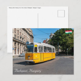 Berömd Tramway 2 i Budapest, Ungern Vykort