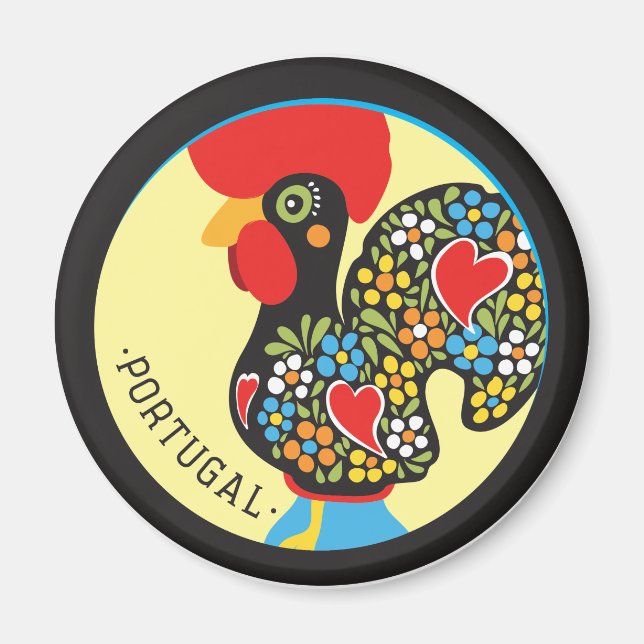 Berömd Tupp av Barcelona Nr 06 Magnet (Framsidan)