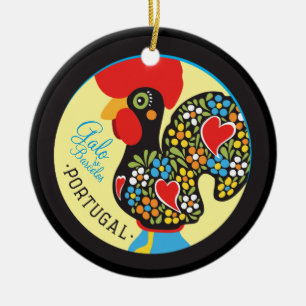 Berömd tupp av Barcelos #06 - Galo Barcelos Julgransprydnad Keramik