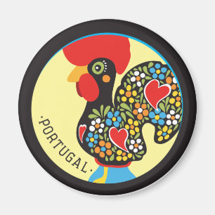 Berömd tupp av Barcelos Nr 06 Magnet
