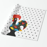 Berömd tupp av Barcelos Nr 09 - polka dots