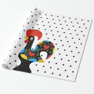 Berömd tupp av Barcelos Nr 09 - polka dots Presentpapper