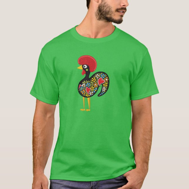 Berömd tupp av Barcelos Portugal Nr. 07 T-shirt (Framsida)