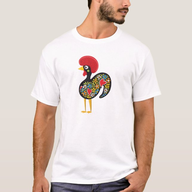 Berömd tupp av Barcelos Portugal Nr. 07 Tee (Framsida)