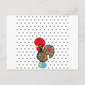 Berömd Tupp of Barcelona Nr 06 - Polka dots Vykort
