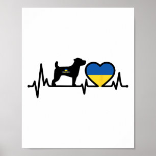 Berömd ukrainsk hundpatron Heatr Puls ukrainsk F Poster