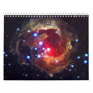 Berömd utrymmebilder kalender