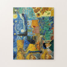 Berömd Van Gogh-mästarkollage