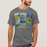 Berömd Van Gogh Paintings Sunblommblommor Starry N T Shirt<br><div class="desc">Berömd Van Gogh Paintings Sunblommor Starry Night .</div>