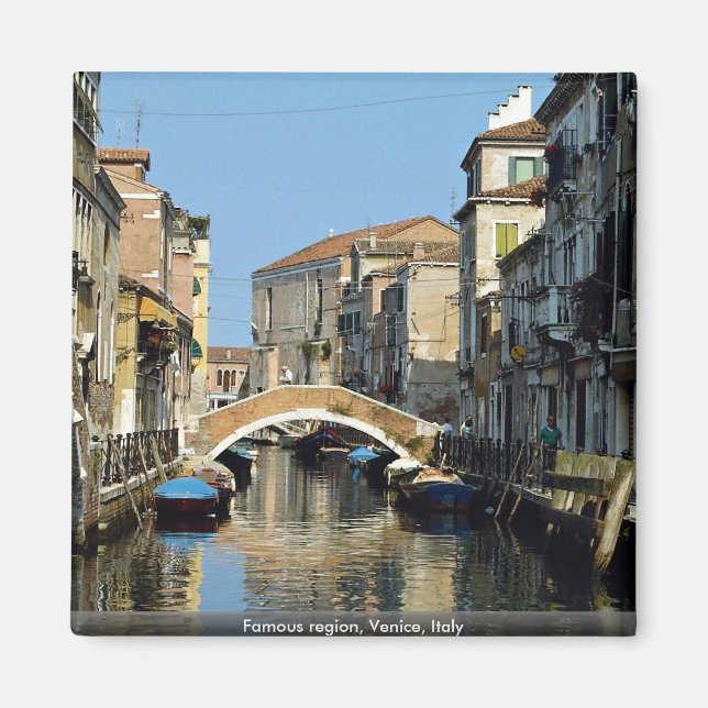 Berömd, Venedig, Italien Magnet (Framsidan)