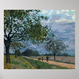 Berömd Visual Arts Alfred Sisley the Road from Ver Poster