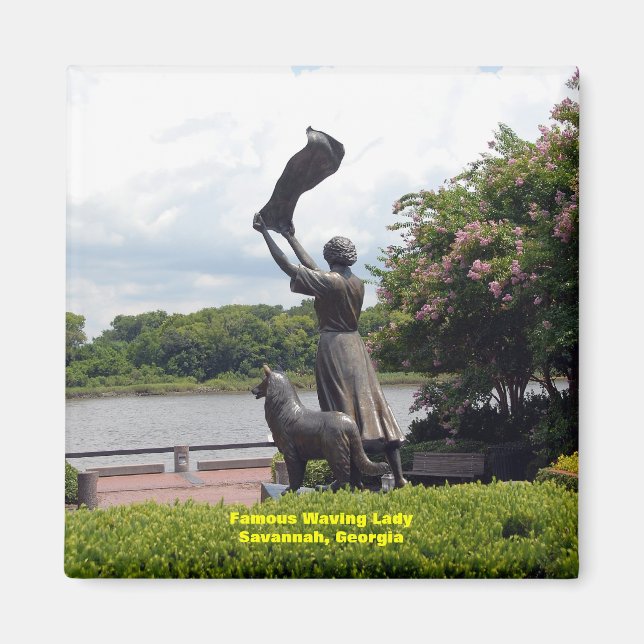 Berömd Wave Dam of Savannah Magnet (Framsidan)