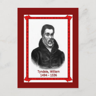 Berömd, William Tyndale 1494-1536 Vykort