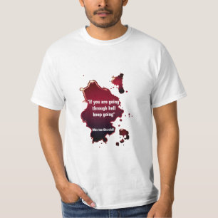 Berömd Winston Churchill-citat T-shirt