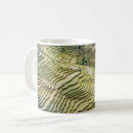 Berömd yuanyang Ris Terraces - Yunnan, China Kaffemugg