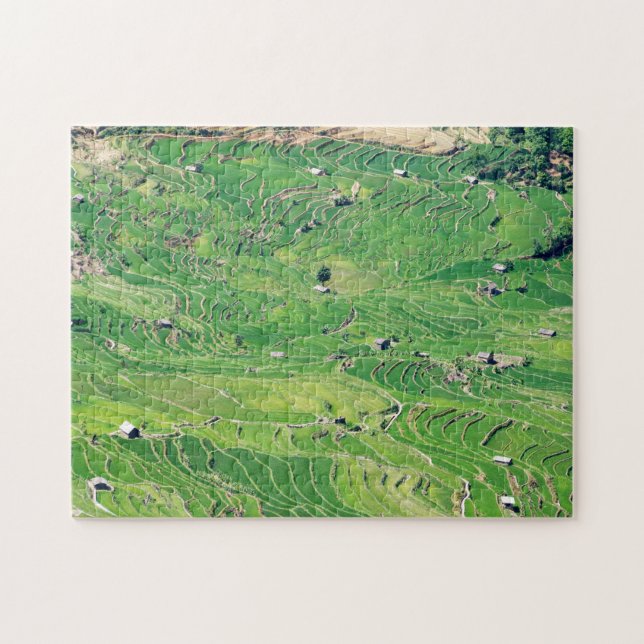 Berömd yuanyang Ris Terraces - Yunnan, China Pussel (Horisontell)
