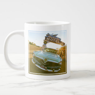 Berömda Blue Swallow Motel på Route 66 Jumbo Mugg