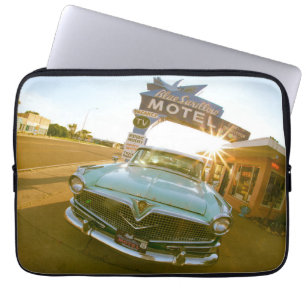 Berömda Blue Swallow Motel på Route 66 Laptop Fodral