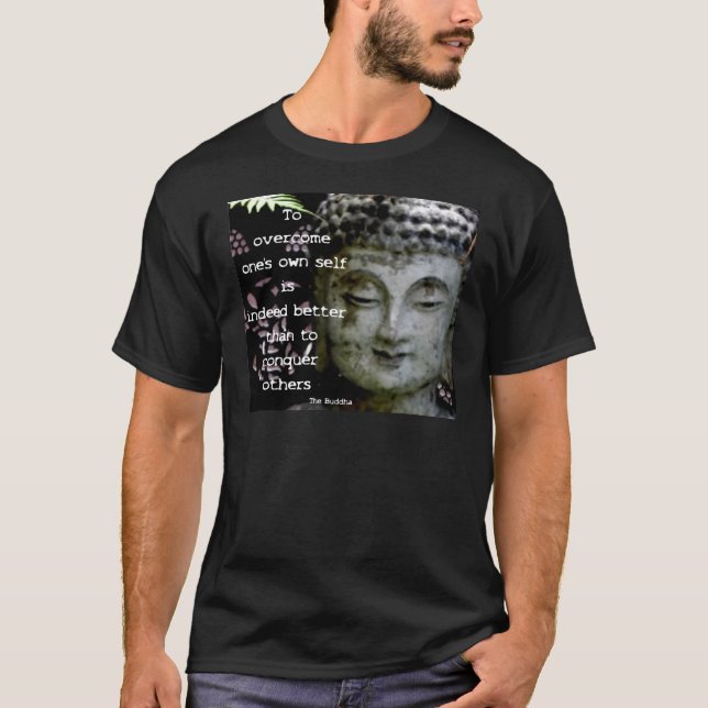 Berömda Buddha citationstecken T-shirt (Framsida)