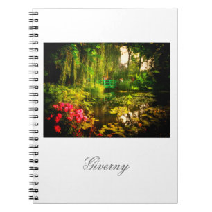 Berömda Claude Monet Giverny-dammen Liljor Anteckn Anteckningsbok