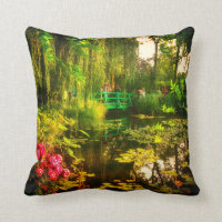 Berömda Claude Monet Giverny-dammen med liljor