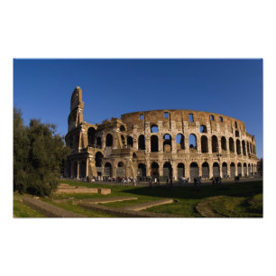 Berömda Colosseum i Rom Italien Landmärke 2 Fototryck
