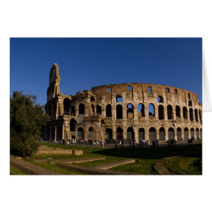 Berömda Colosseum i Rom Italien Landmärke 2 Hälsningskort