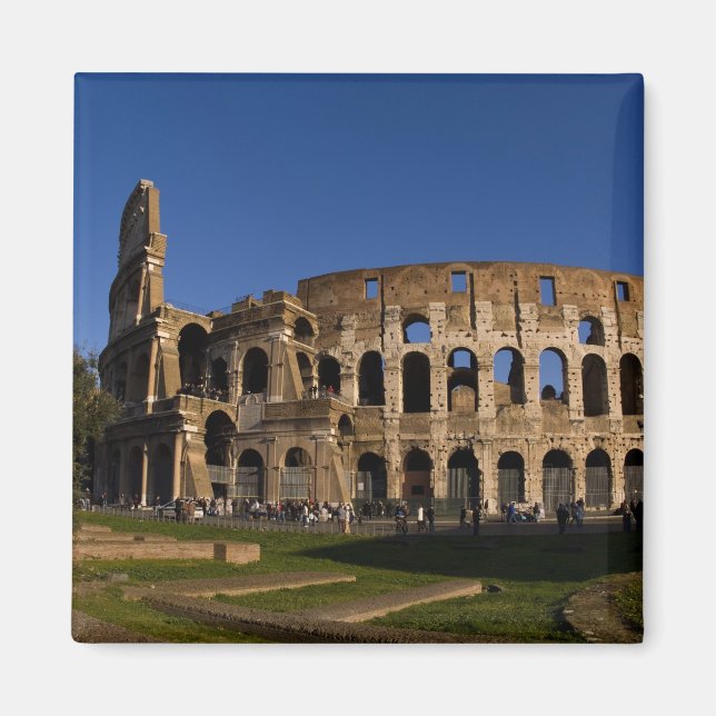 Berömda Colosseum i Rom Italien Landmärke 2 Magnet (Framsidan)