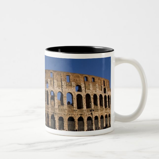 Berömda Colosseum i Rom Italien Landmärke 2 Två-Tonad Mugg (Höger)