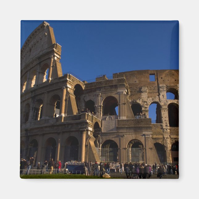 Berömda Colosseum i Rom Italien Landmärke Magnet (Framsidan)