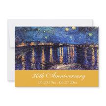 Berömda finkonst jubileums inbjudningar.