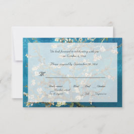 Berömda fint konst RSVP bröllopsinbjudningar Inbjudningar