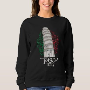 Berömda italienska landmärket Lutande tornet i Pis T Shirt
