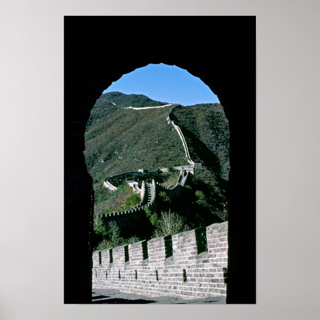 Berömda kinesiska muren - Peking, Asien Poster (Framsidan)